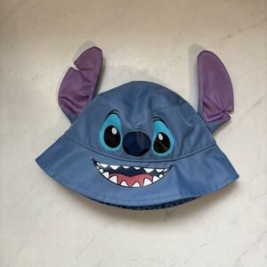 Disney Parks Toddler Blue Stitch Bucket Hat With Ears Travel Disneyworld Fun